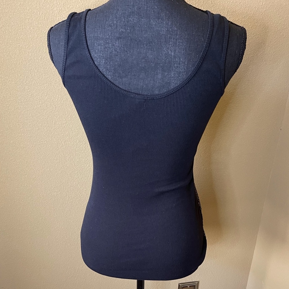 Express sequins black tank top.  Size Small. NWT - Picture 4 of 6